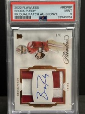 2022 Panini flawless Rookie Dual Patch Auto /6 RDT-BP Brock Purdy bronze/6 FOTL