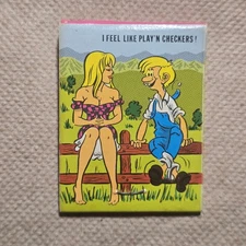 Vintage Phillips 66 Matchbook Oklahoma Gas Station Novelty Cartoon Checkers New