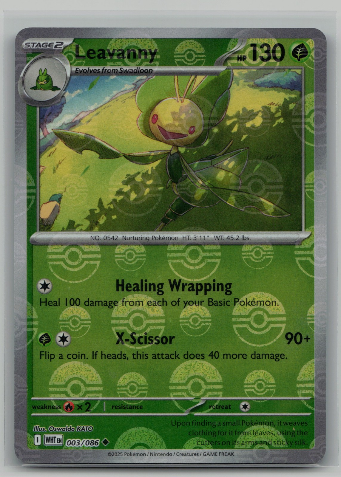 Leavanny (Poke Ball Pattern) Uncommon SV: White Flare 003/086 NM