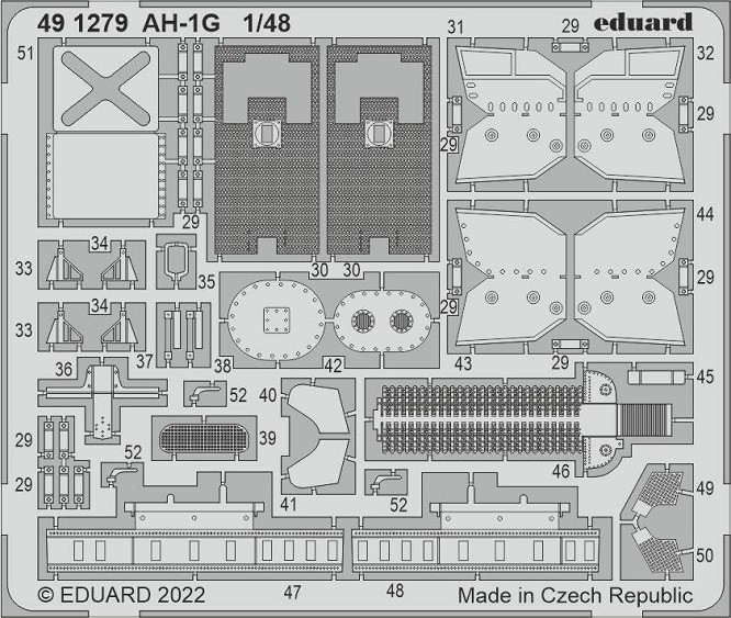 Eduard Accessories 491279 - 1:48 AH-1G 1/48 - New