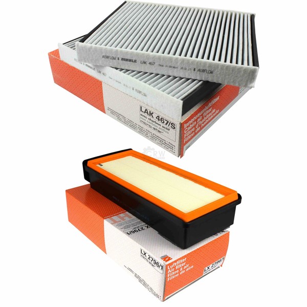 Mahle / Knecht Set Filterpaket Innenraumfilter LAK 467/S Luftfilter LX 2796/1-image