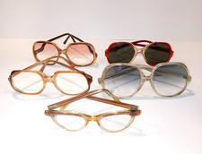 Vtg Women's Plastic Eyeglasses Sunglasses Lot of 5 ( Parts or Repair)