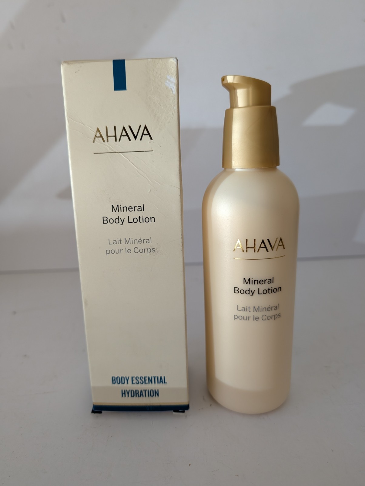 Ahava Mineral Body Lotion New Box Damage Hydrating Skin Care 8.5oz