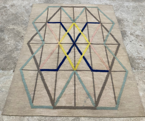 Vintage Traditional Handmade Beautiful IKEA Kilim Floor Rug Carpet 177x124 cm