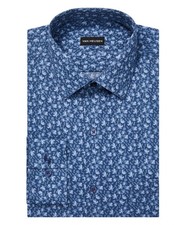 Van Heusen Men's Stain Shield Regular Fit Dress Shirt 15-15.5 34-35 Blue
