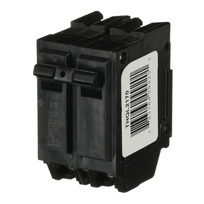 ABB THQL2170 70A Double Pole Circuit Breaker 120/240V Non-Interchangeable
