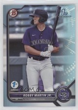 2022 Bowman 1st Edition Sky Blue Foil Robby Martin Jr #BPPF-43 05ol