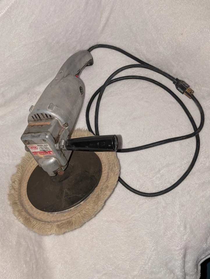 复古 WEN 2 速 7 英寸圆盘砂光机抛光机-缓冲器型号 940 美国制造 + 免费 — 第 3/4 张图片