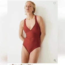 NWT J. Crew High-support cross-back one-piece size 14