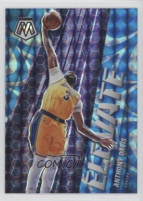 2020-21 Panini Mosaic Elevate Reactive Blue Prizm 97/99 Anthony Davis #18 0o3b