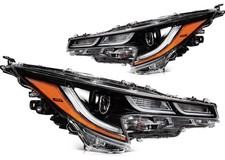 Pair Headlight Assembly Fit For 2019 Toyota For Corolla 1.8l Black Housing