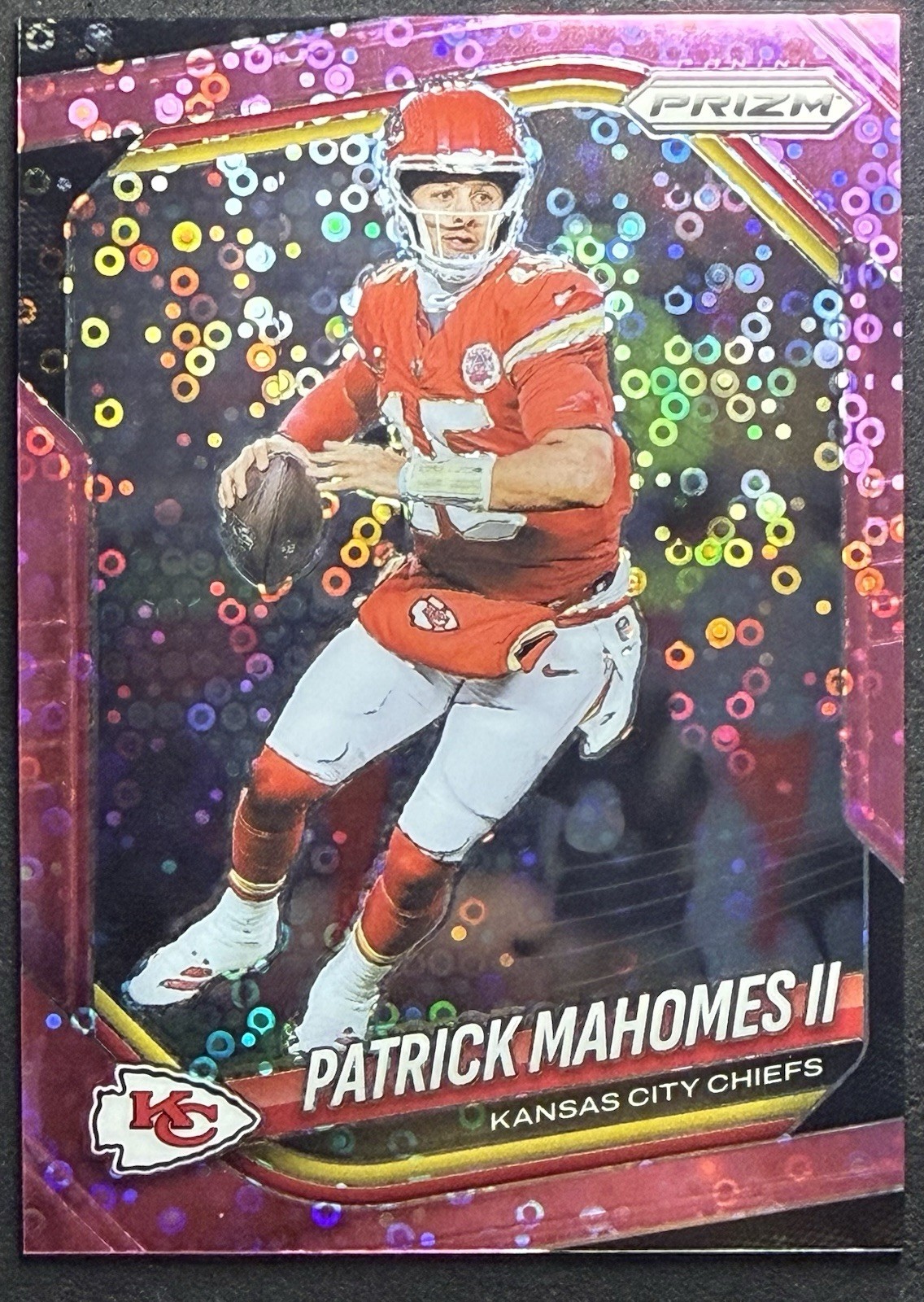 2025 Prizm Patrick Mahomes II #26 Pink Disco /25 SP Kansas City Chiefs 🔥🔥