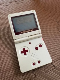 Nintendo Game Boy Advance SP Famicom Edition w/ Super Mario Bros Tested JP