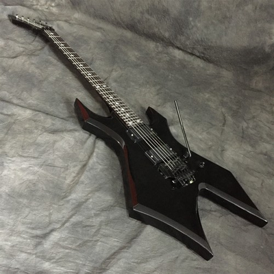 #ad #ad Black Electric Guitar Warlock Extreme Solid Body Basswood Body FR bridge fast $255.00
