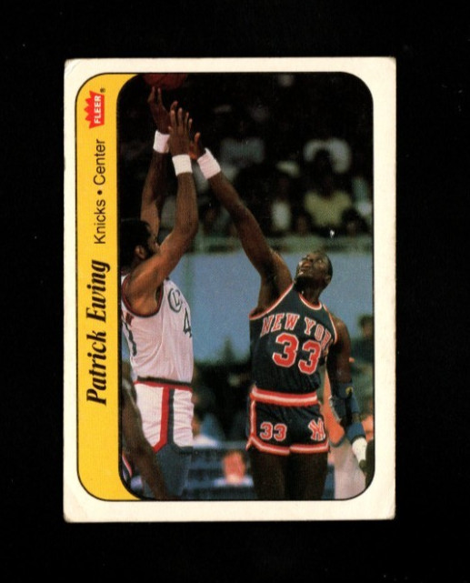 27861* 1986 Fleer Sticker # 6 Patrick Ewing
