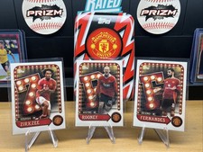 Topps Manchester United Complete Collector Tin Set All X30 Cards Name In Lights