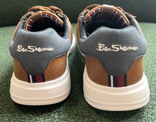 Ben Sherman Ollie Trainer Brown Shoes Men’s 8.5 - Picture 9 of 9