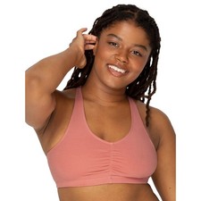 Fruit of the Loom Women's 38 Shirred Front Racerback 3 Pack Sports Bra G6-25