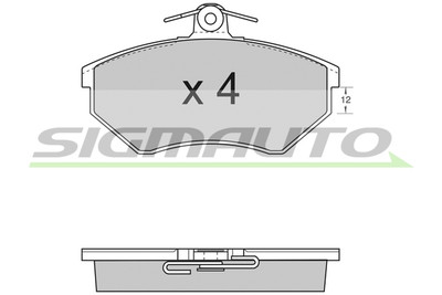 SPA532 SIGMAUTO Bremsbelagsatz, Scheibenbremse für AUDI,BMW,SEAT,VW