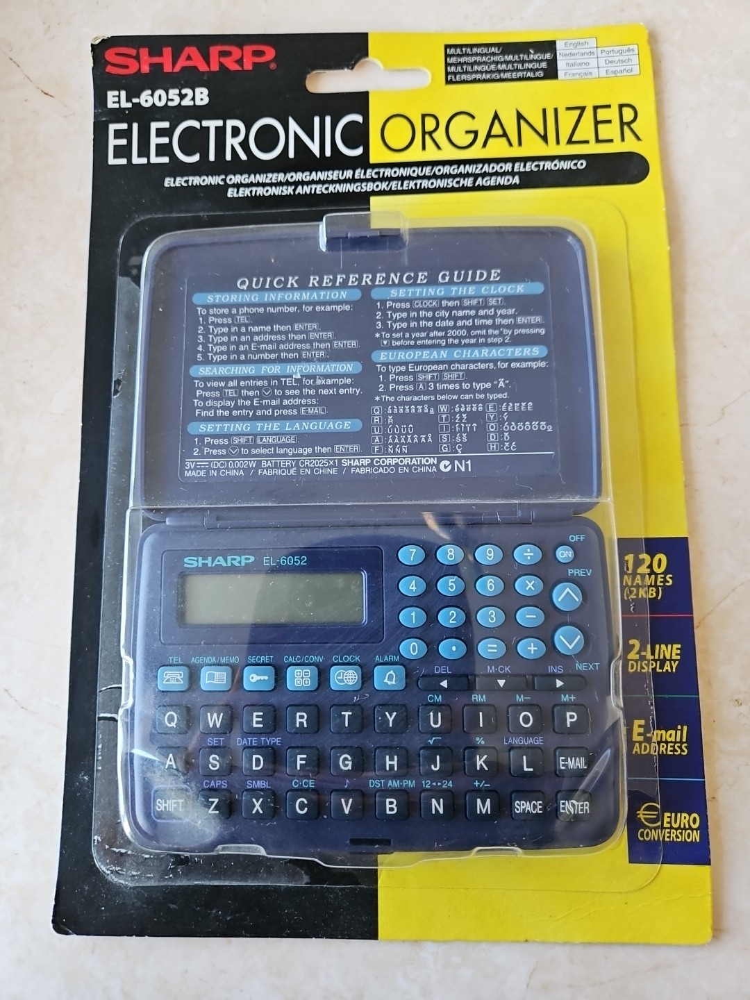Vintage Sharp EL-6052b Organiser/Calculator - see description