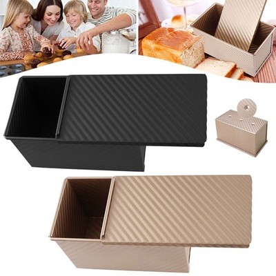 Rechteck Antihaft Toast Box Küche Brot Laib Blech Form Backen Werkzeug mit Deckel