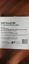 Afx 12edge Round Led Surface Mount Light Whitediffuserfrosted-egrf12lajd1wh Afx 12edge Round Led Surface Mount Light Whitediffuserfrosted-egrf12lajd1wh