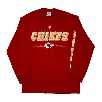 Kansas City Chiefs Nfl Langarm T-Shirt - Large rot Baumwolle