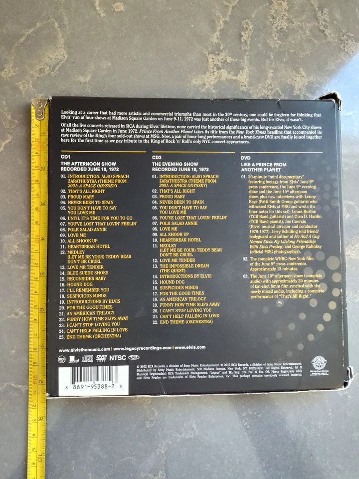 ELVIS Prince From Another Planet Madison Square Garden 2 CDs 1 DVD Foto 3 de 4