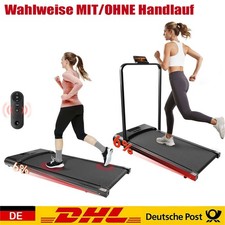 MIT/OHNE Handlauf Walking Pad Laufband 100kg mit Zuhause 6% Steigung Laufband