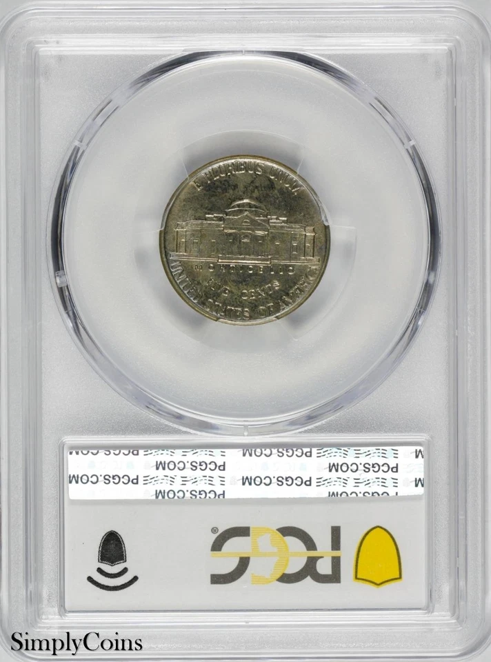 1981-D Jefferson Nickel PCGS MS64 Rainbow Toned 🌈 Toning TrueView - Image 3 of 3
