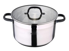 Bergner Infinity Chefs Casserole w/ Glass Lid 28cm 9L 18/10 S/Steel BGIC-3622