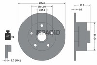 2X Bremsscheibe Pagid 54543NC FüR Audi A4 B5 8D2 Avant 8D5 Hybrid TDI