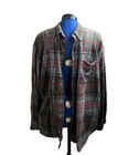 Redhead Long Sleeve Mens Flannel Plaid Shirt Red and Green Size XL Button Up