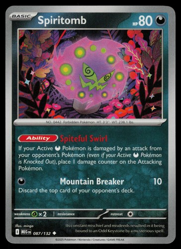 Spiritomb 087/132 Uncommon - Pokemon Mega Evolution