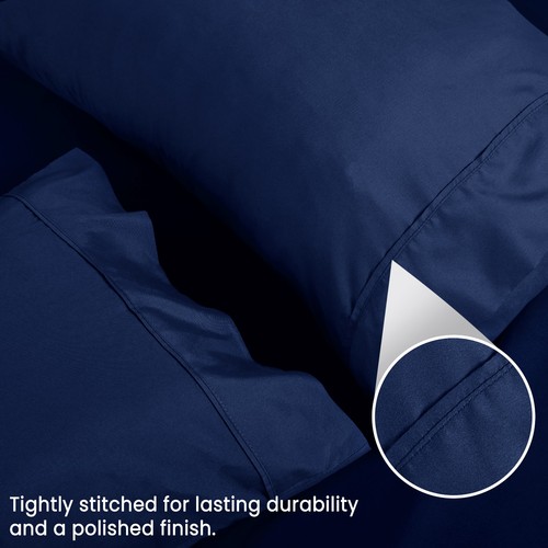Confezione 4 Federe Microfibra Ultra Morbide Copricuscino King Queen Biancheria da Letto - Foto 40 di 169