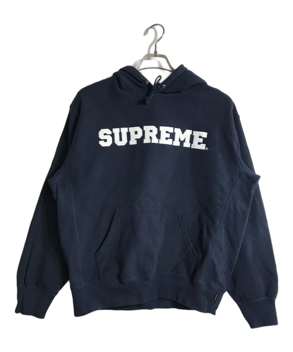 SUPREME 24SS Collegiate Hooded Sweatshirt Size: S Navy Men | eBay