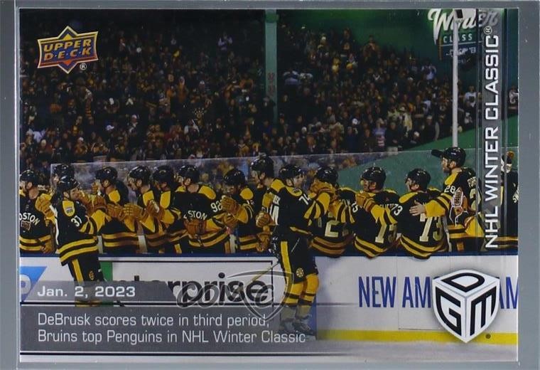 2022-23 Upper Deck NHL Winter Classic Game Dated Moments Jake DeBrusk #37 /599