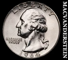 1964 Washington Quarter- Silver- Choice Gem Brilliant Unc Luster #J5806