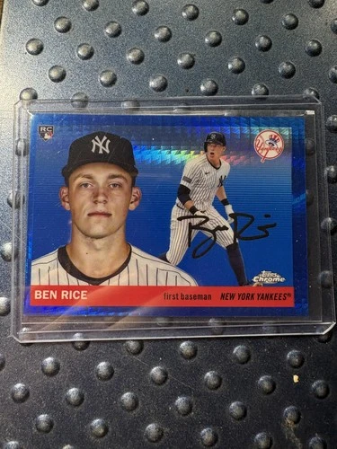 2025 Topps Chrome Platinum #311 Ben Rice Blue Prism Refractors