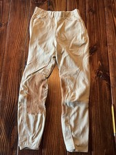 Tailored Sportsman Womens Riding Pants Equestrian Breeches Taupe Sz Youth M