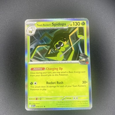 Team Rocket's Spidops 019/217 Holo Rare Mega Evolution: Ascended Heroes Pokemon