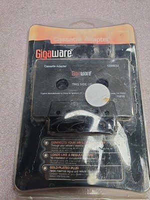 Gigaware Car Audio Cassette Adapter - Vehicle Audio Auxiliary 3.5mm Adapter