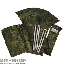 ORIGINAL BUNDESWEHR ZELTPLANE FLECKTARN BW ZELTBAHN ZELT PLANE ARMEE ABDECKPLANE