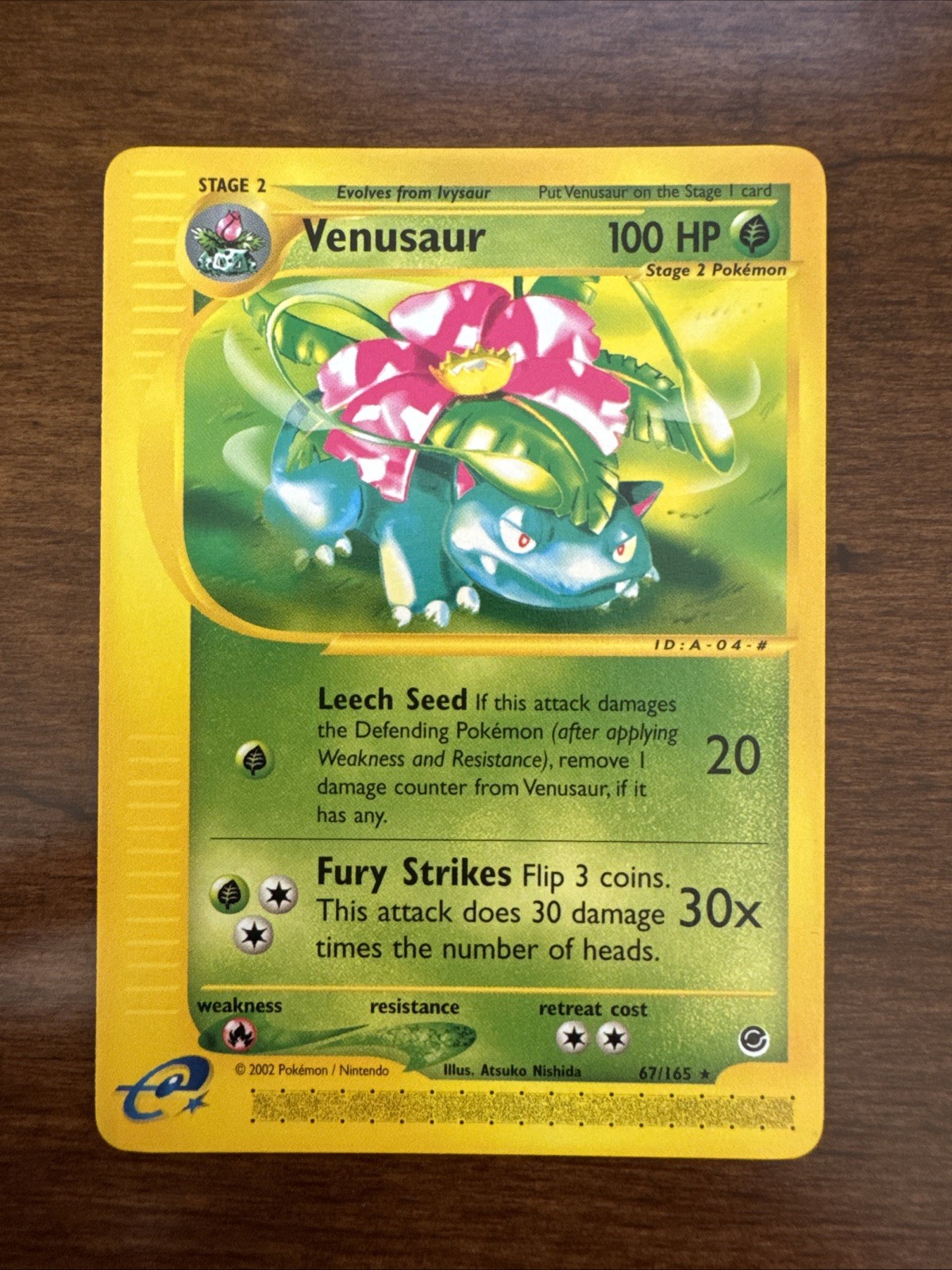 Pokémon TCG Venusaur Expedition Base Set, 67/165, Regular Rare (Near Mint)