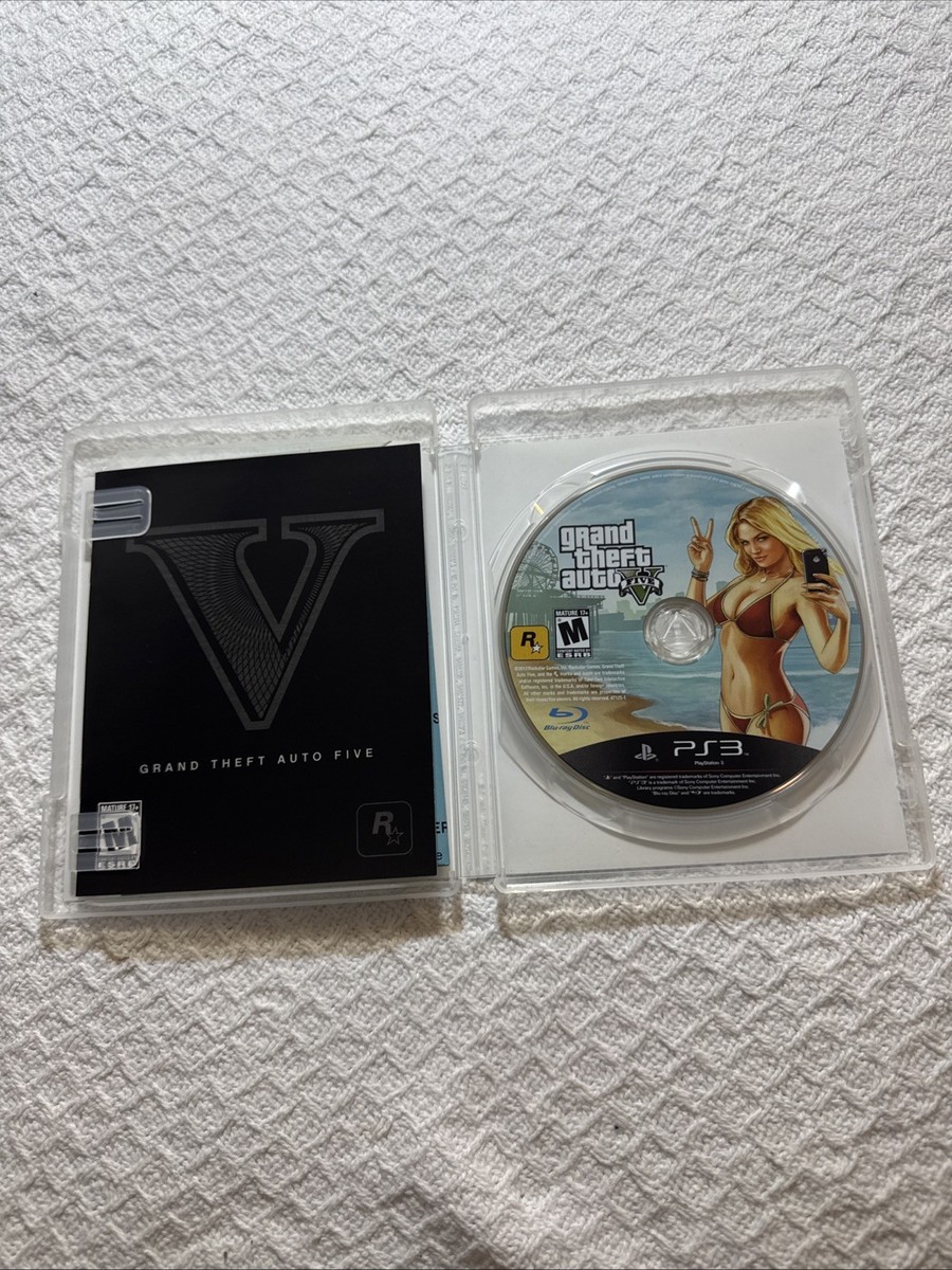 Grand Theft Auto V Sony PlayStation 3, 2013 PS3 GTA 5 Complete CIB