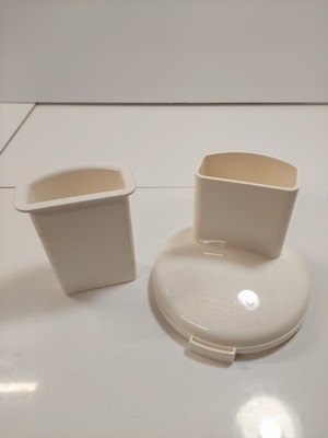 Sunbeam Oskar 14081 Food Processor Parts White Bowl Lid Chute + Pusher Only