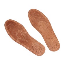1 Pair Cowhide Insoles For Shoes Men Comfortable Deodorant Casual Leather Insole