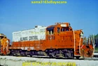 ORIGINAL SLIDE ILLINOIS CENTRAL RR GP8 7979 HOMEWOOD IL 1982