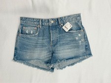 NEW Free People We The Free Distressed Denim Cutoff Jean Shorts - Size 27