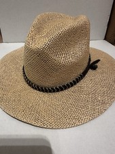 Stetson Straw Fedora Hat Made in Mexico Wheat Natural Size S-M 150 New 